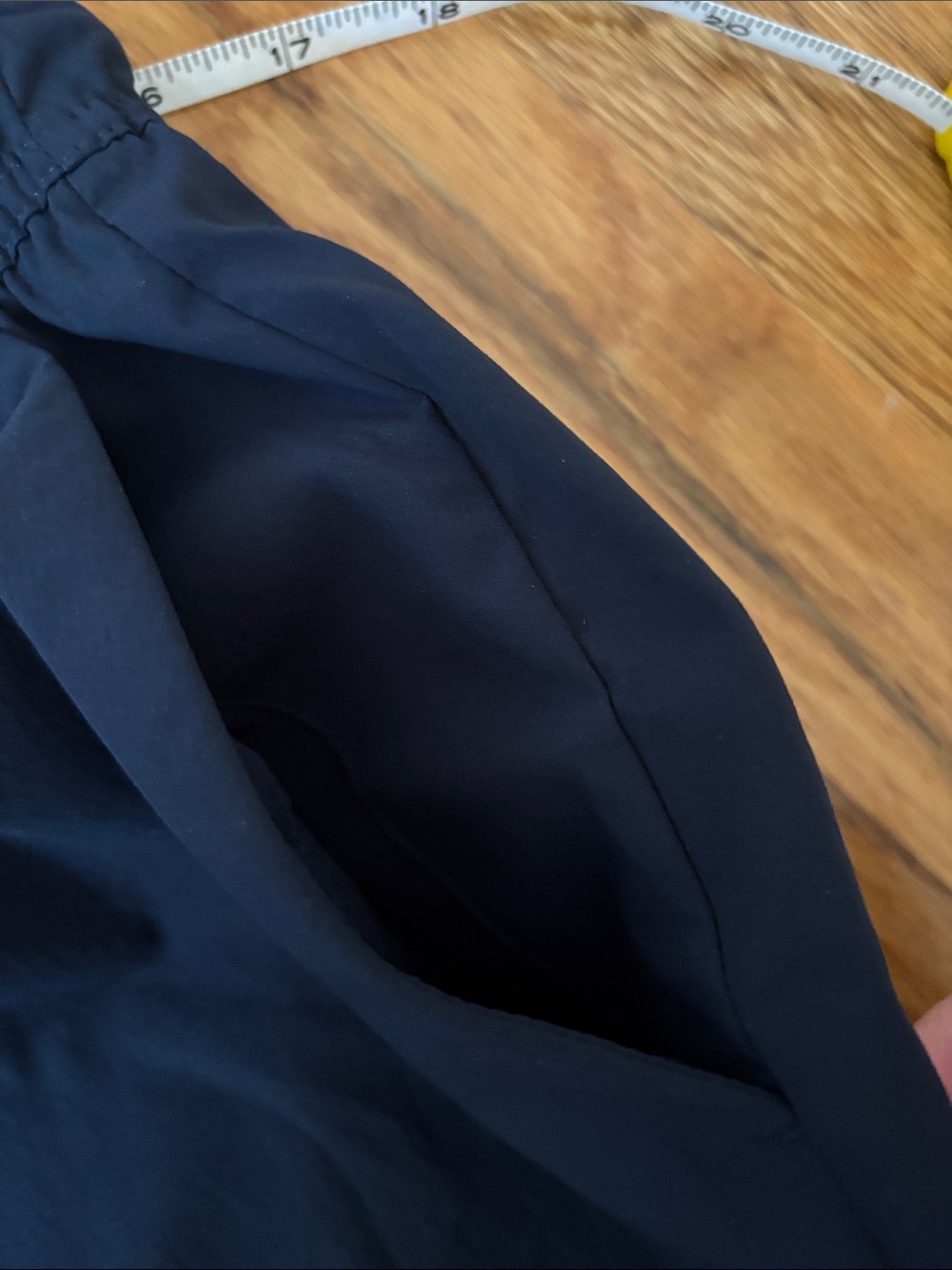 Athleta Navy Elastic-Waist Athletic Shorts - Picture 7 of 7